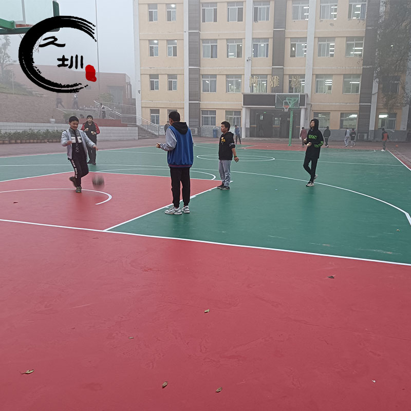 室外運動地板羽毛球籃球場地膠運動場所戶外地膠室外運動地膠